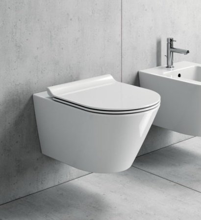 Унитаз подвесной безободковый GSI Kube X 941611 белый